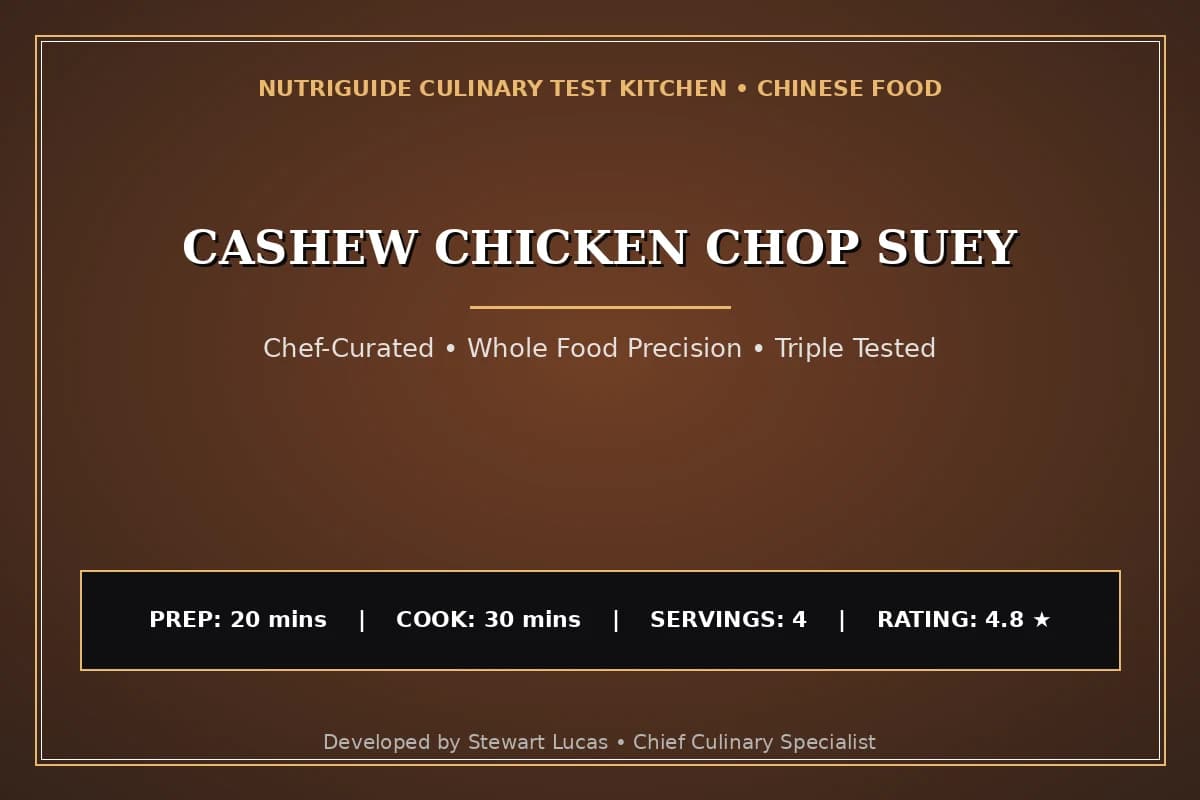 Cashew Chicken Chop Suey