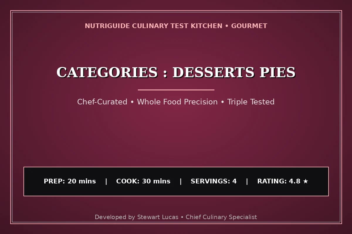 Categories : Desserts Pies