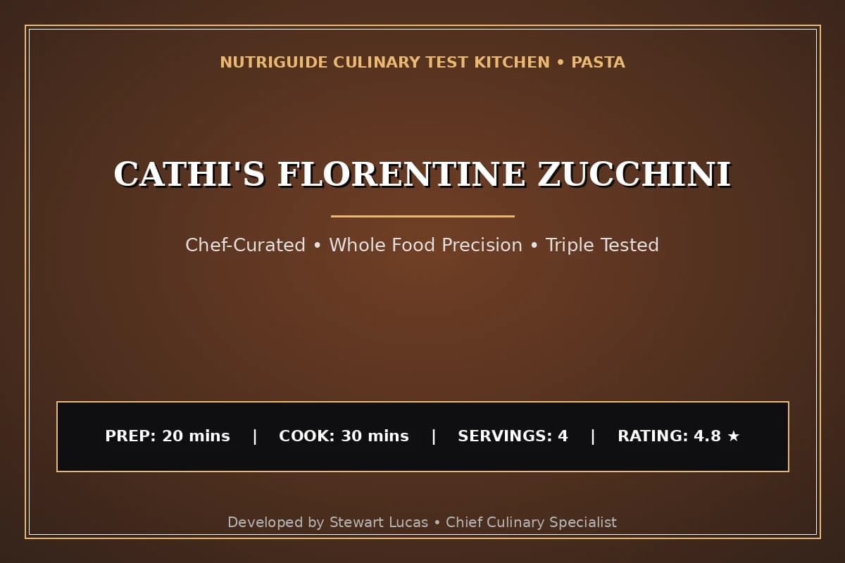 Cathi'S Florentine Zucchini