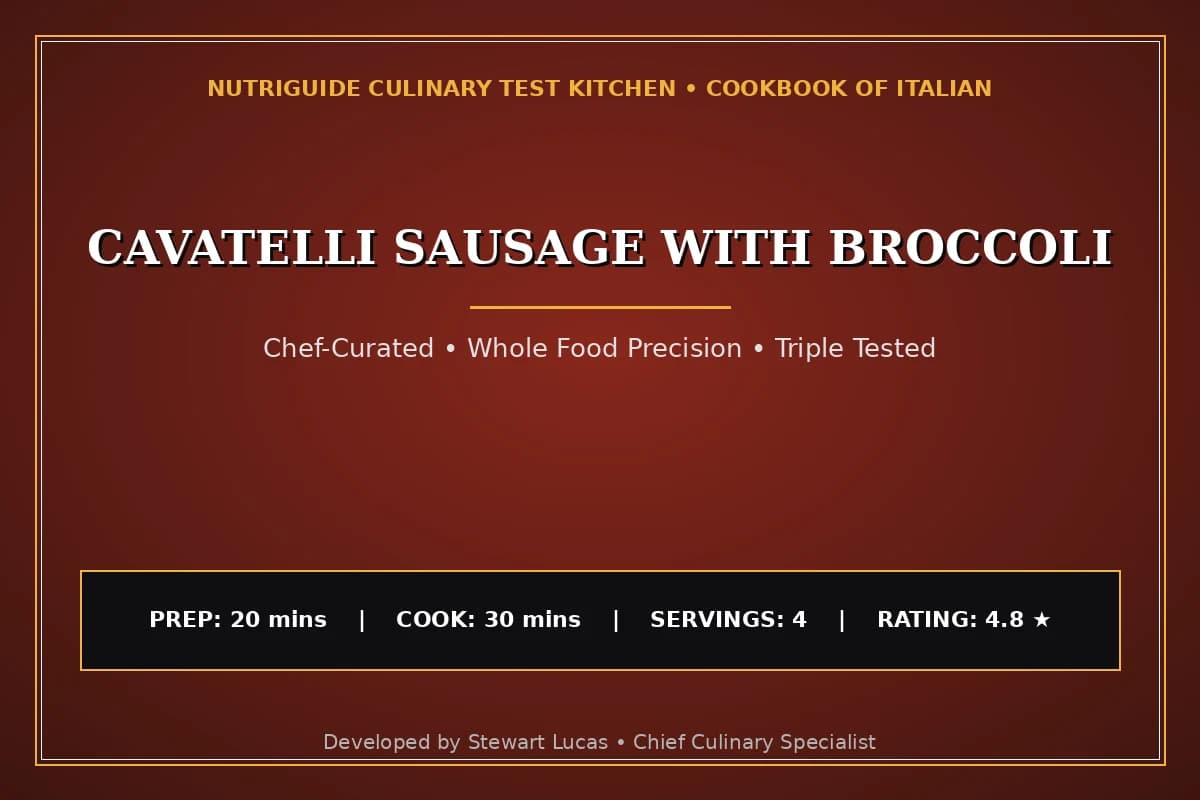 Cavatelli Sausage With Broccoli