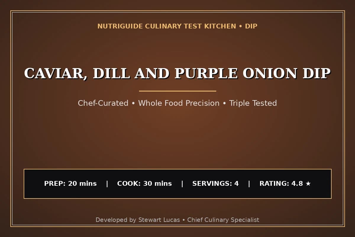 Caviar, Dill And Purple Onion Dip