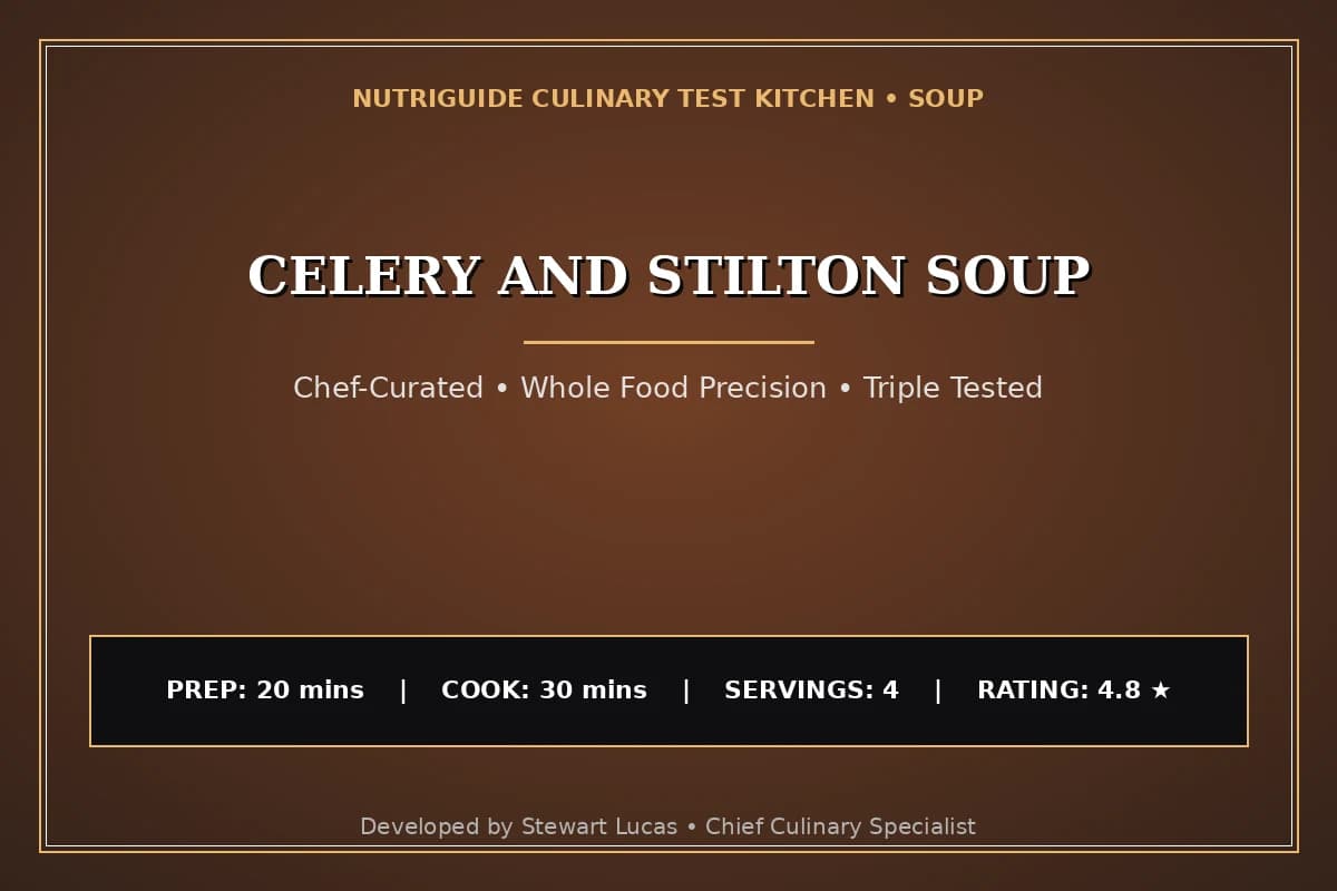 Celery And Stilton Soup