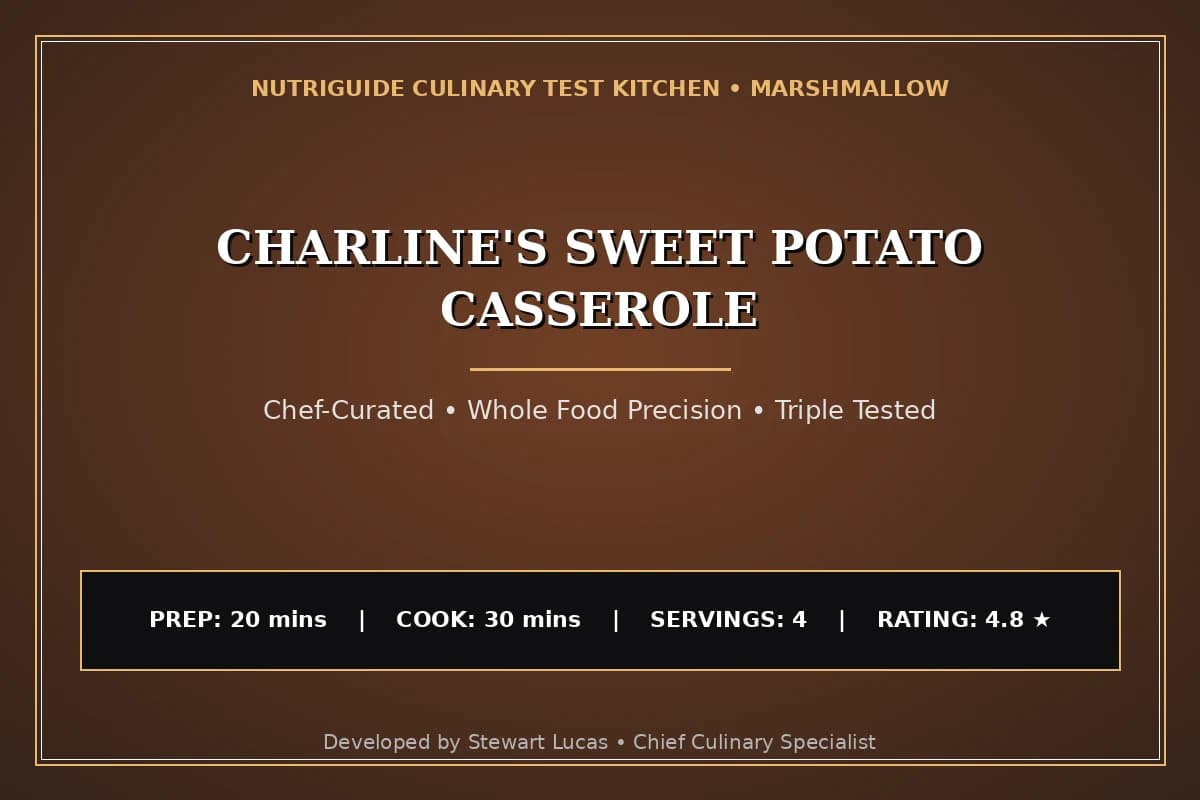Charline'S Sweet Potato Casserole