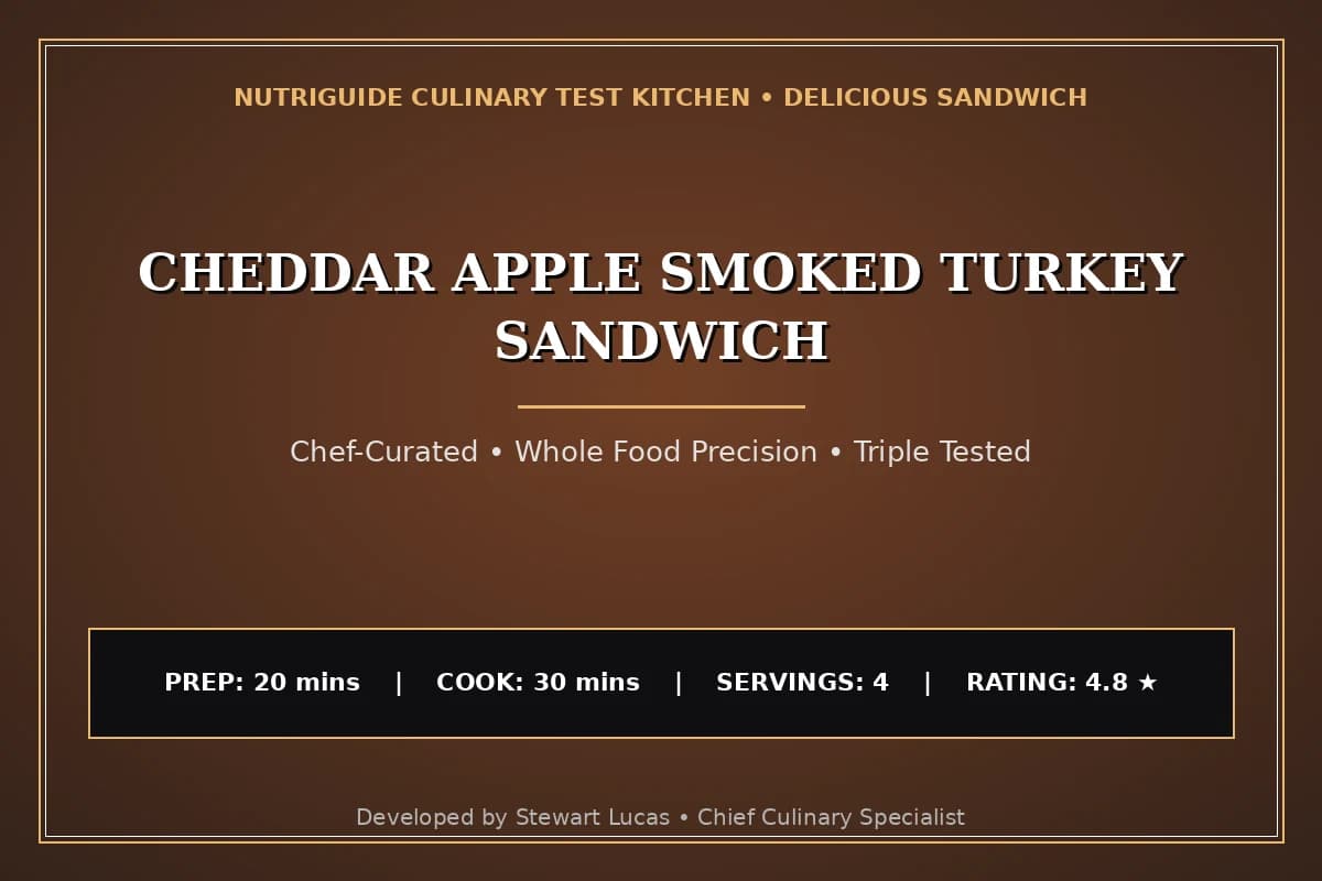 Cheddar Apple Smoked Turkey Sandwich
