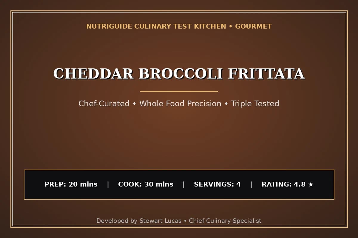 Cheddar Broccoli Frittata
