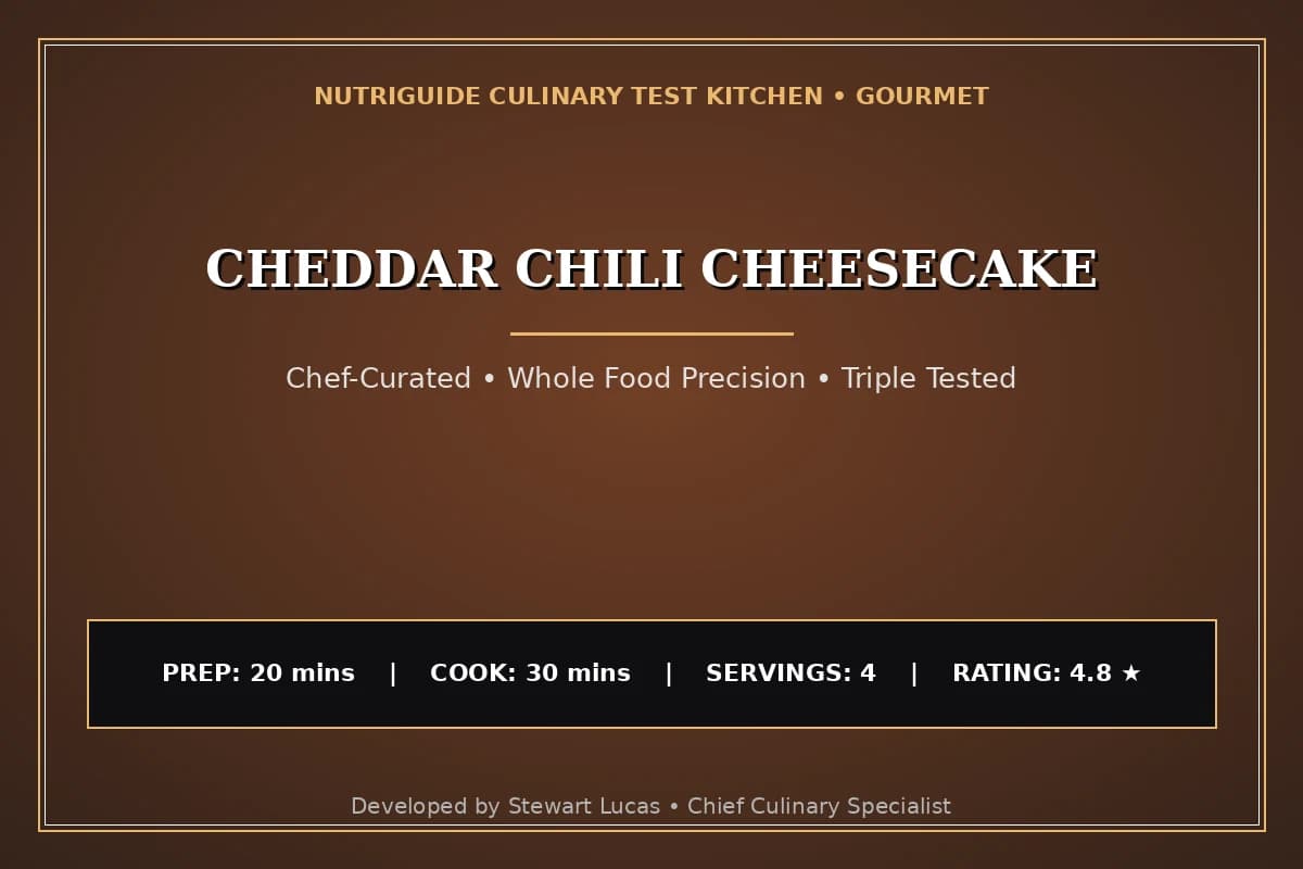 Cheddar Chili Cheesecake