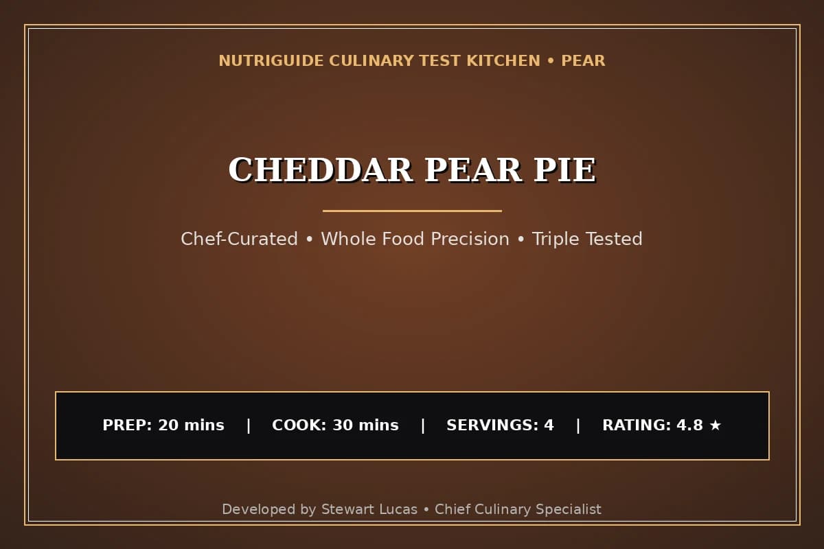 Cheddar Pear Pie