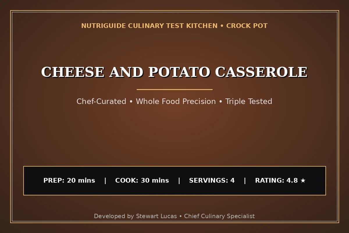Cheese And Potato Casserole