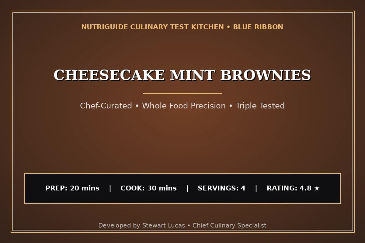 Cheesecake Mint Brownies