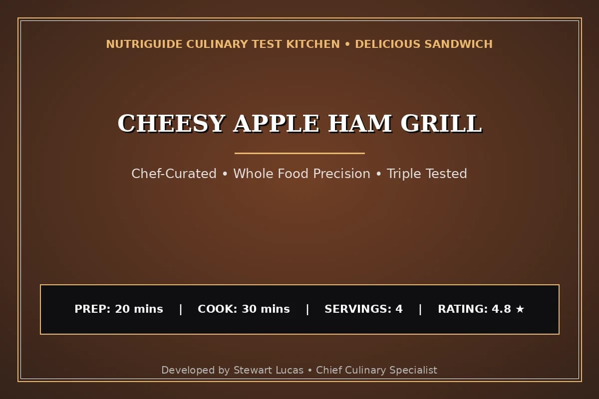 Cheesy Apple Ham Grill