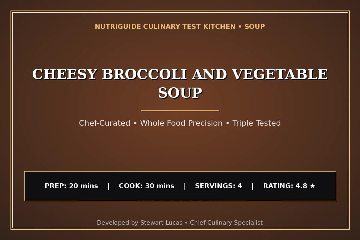Cheesy Broccoli And Vegetable Soup