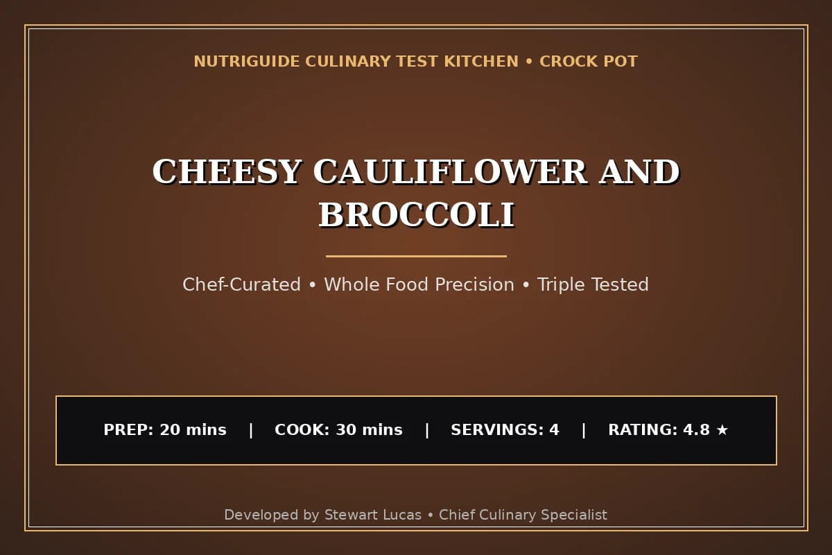 Cheesy Cauliflower And Broccoli