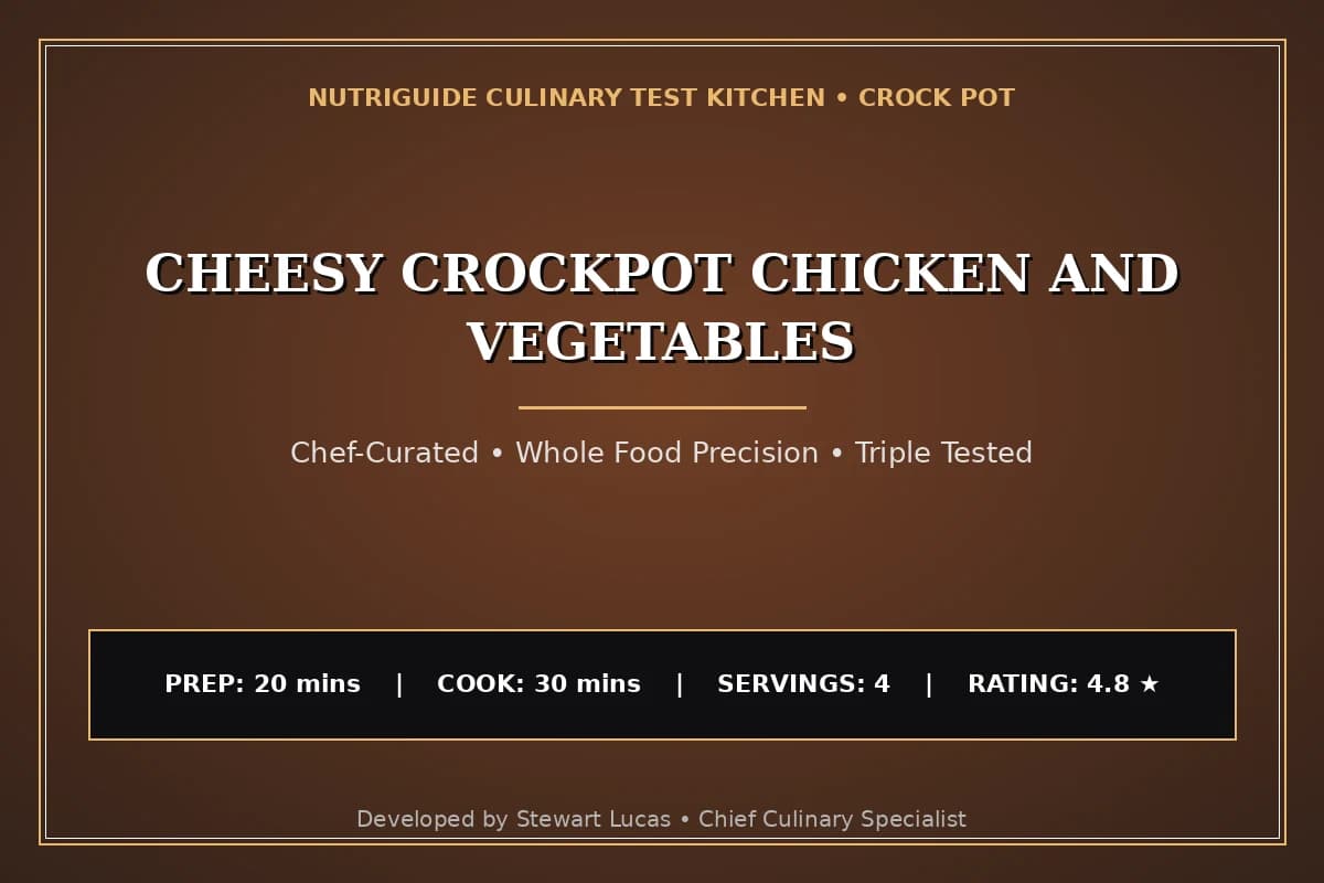 Cheesy Crockpot Chicken And Vegetables
