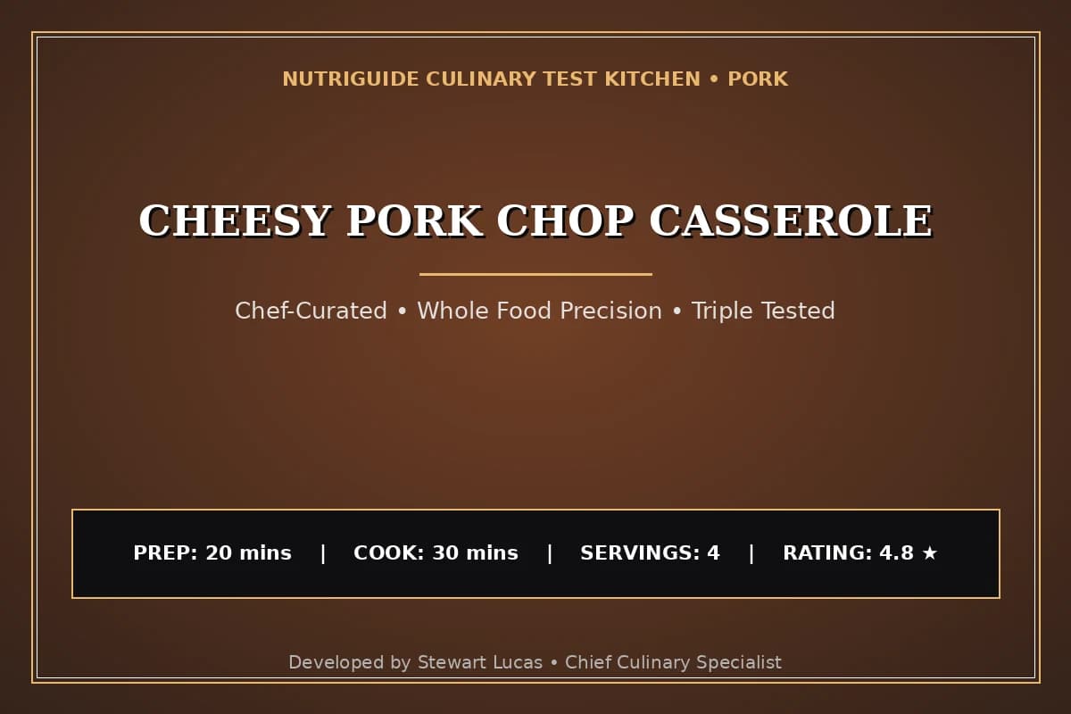 Cheesy Pork Chop Casserole