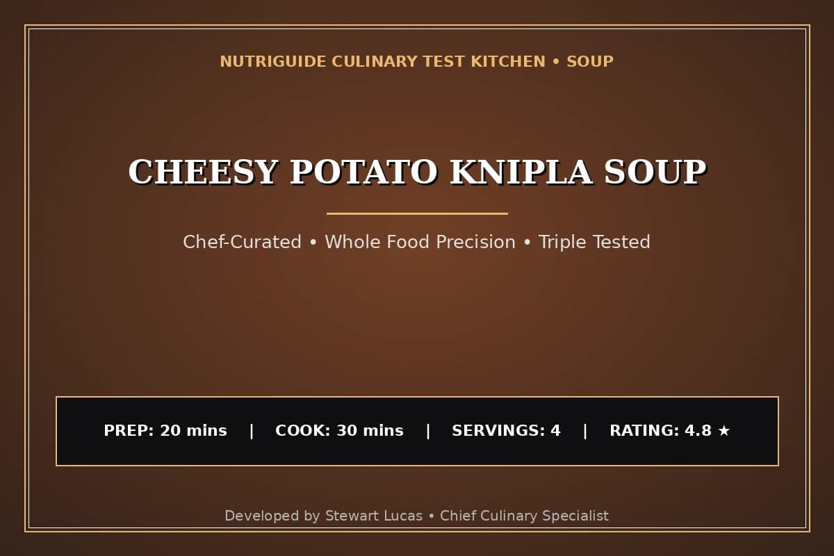 Cheesy Potato Knipla Soup