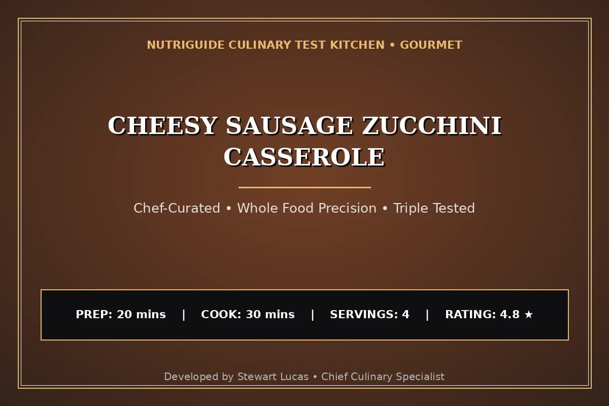 Cheesy Sausage Zucchini Casserole