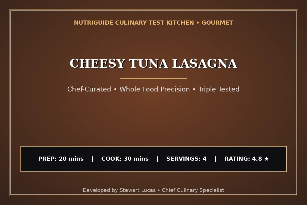 Cheesy Tuna Lasagna