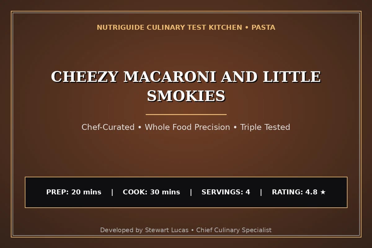 Cheezy Macaroni And Little Smokies