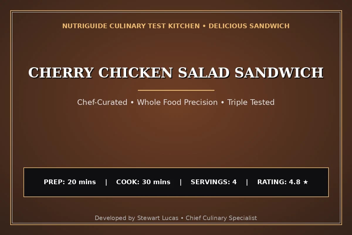 Cherry Chicken Salad Sandwich