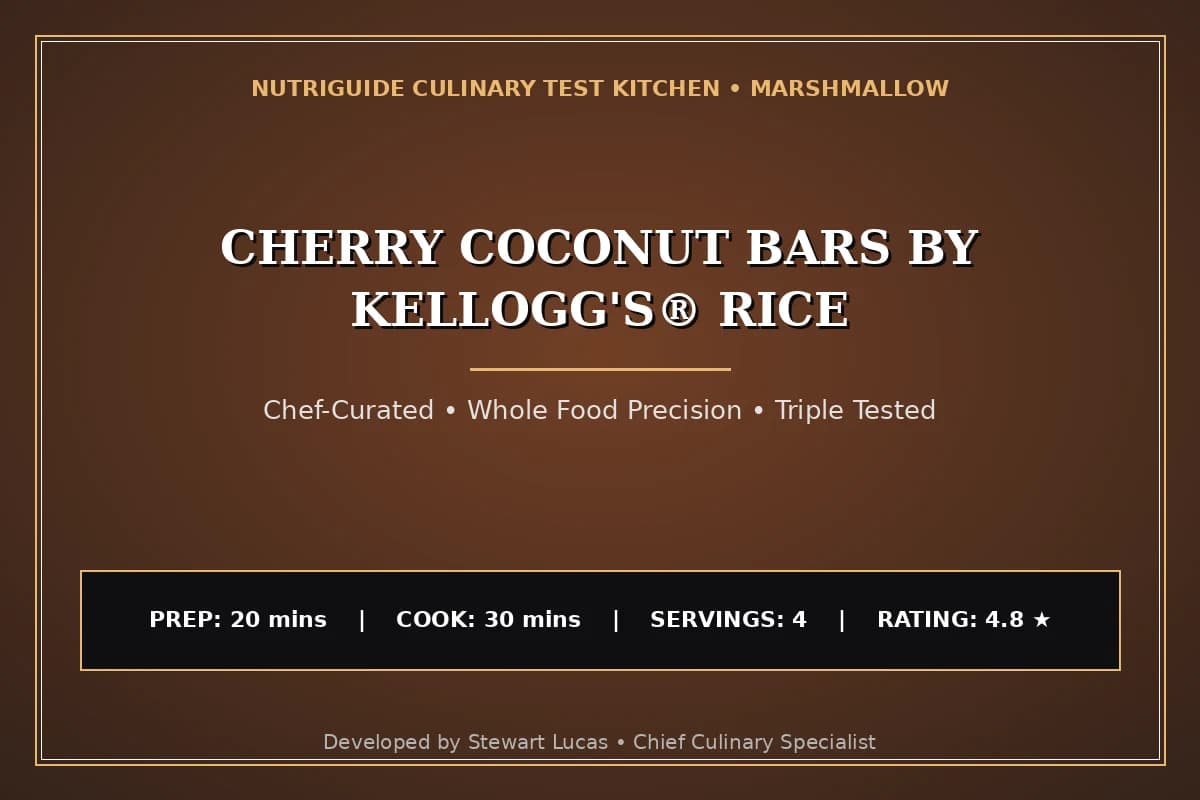Cherry Coconut Bars By Kellogg'S® Rice
