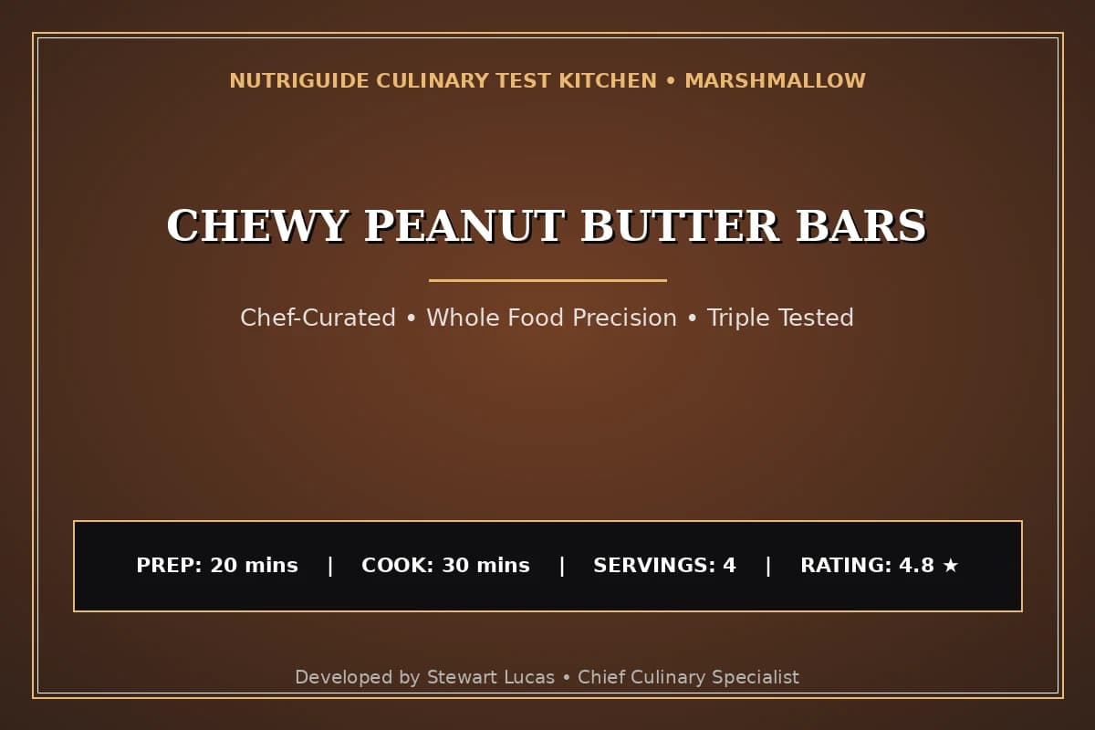 Chewy Peanut Butter Bars