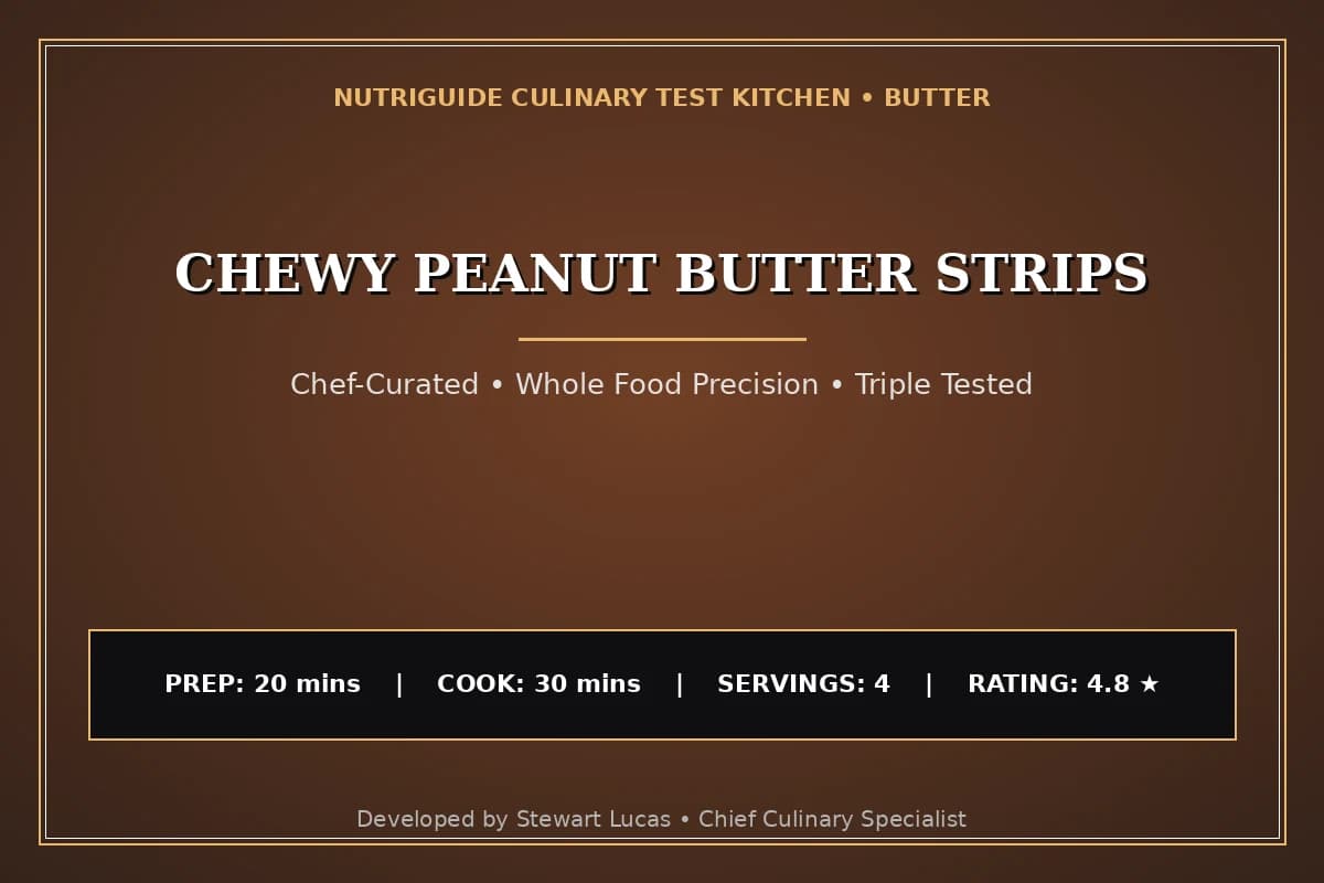 Chewy Peanut Butter Strips