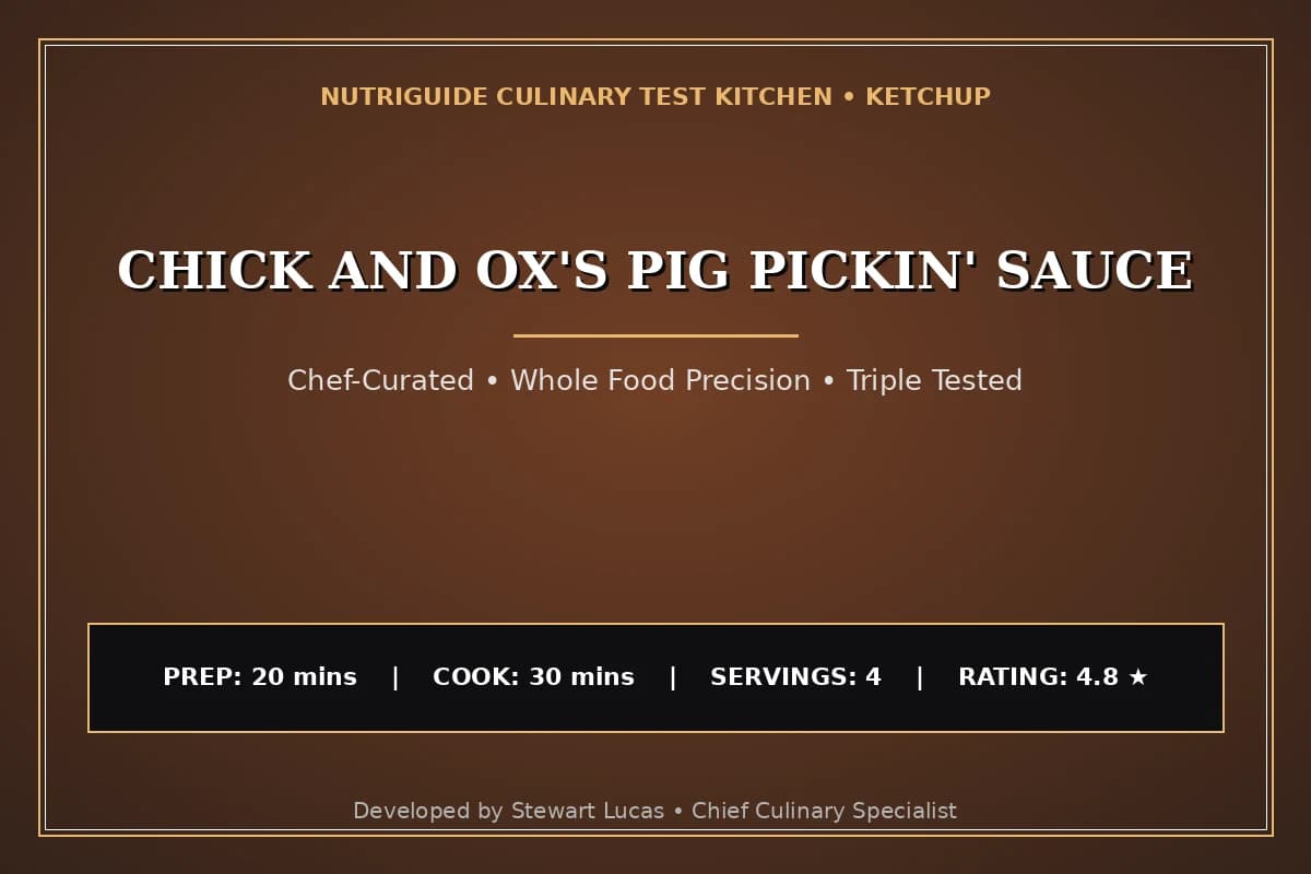 Chick And Ox'S Pig Pickin' Sauce
