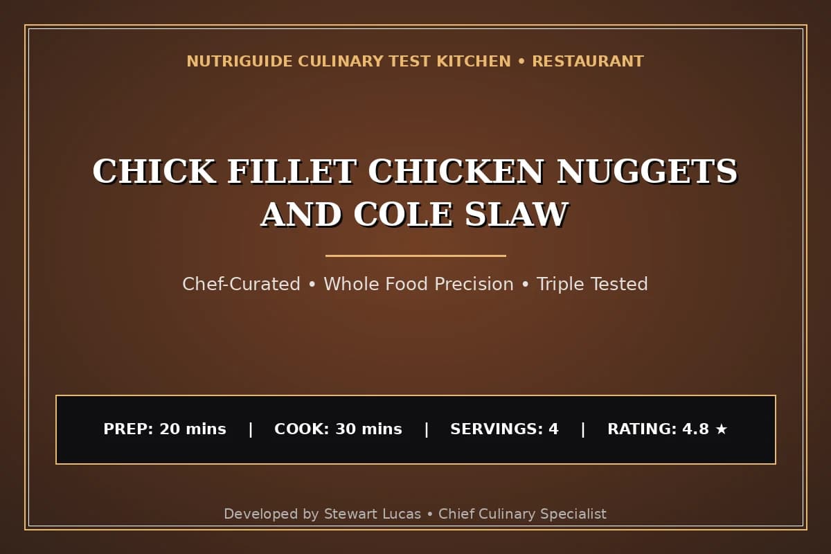 Chick Fillet Chicken Nuggets And Cole Slaw