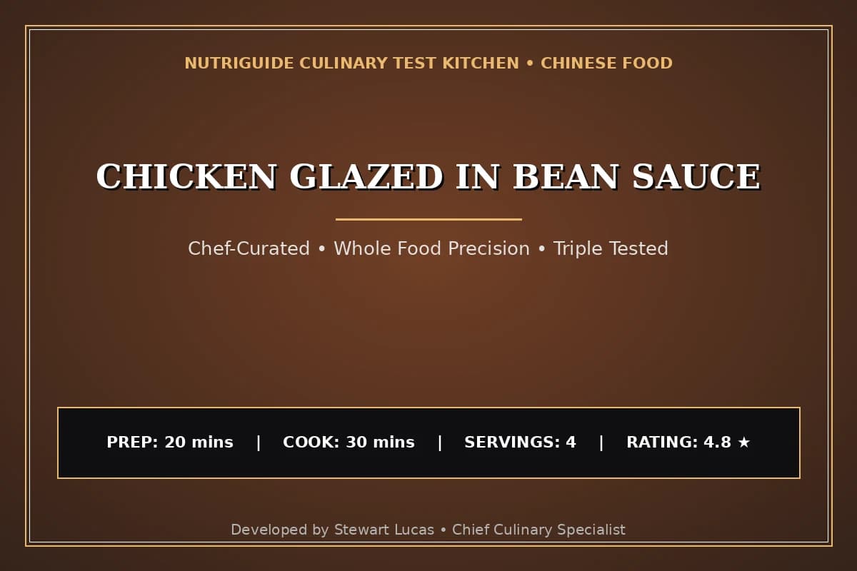 Chicken Glazed In Bean Sauce