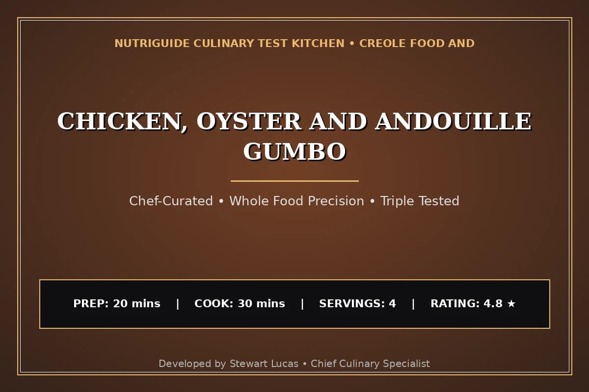 Chicken, Oyster And Andouille Gumbo