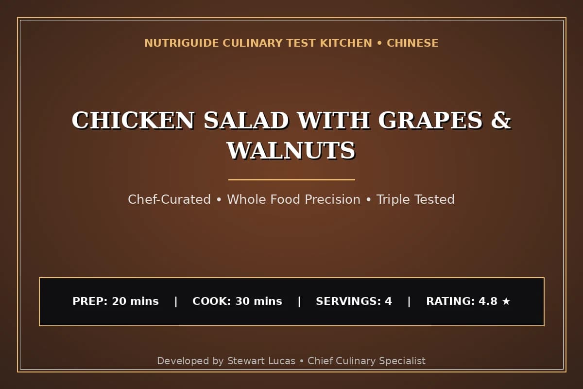 Chicken Salad With Grapes & Walnuts