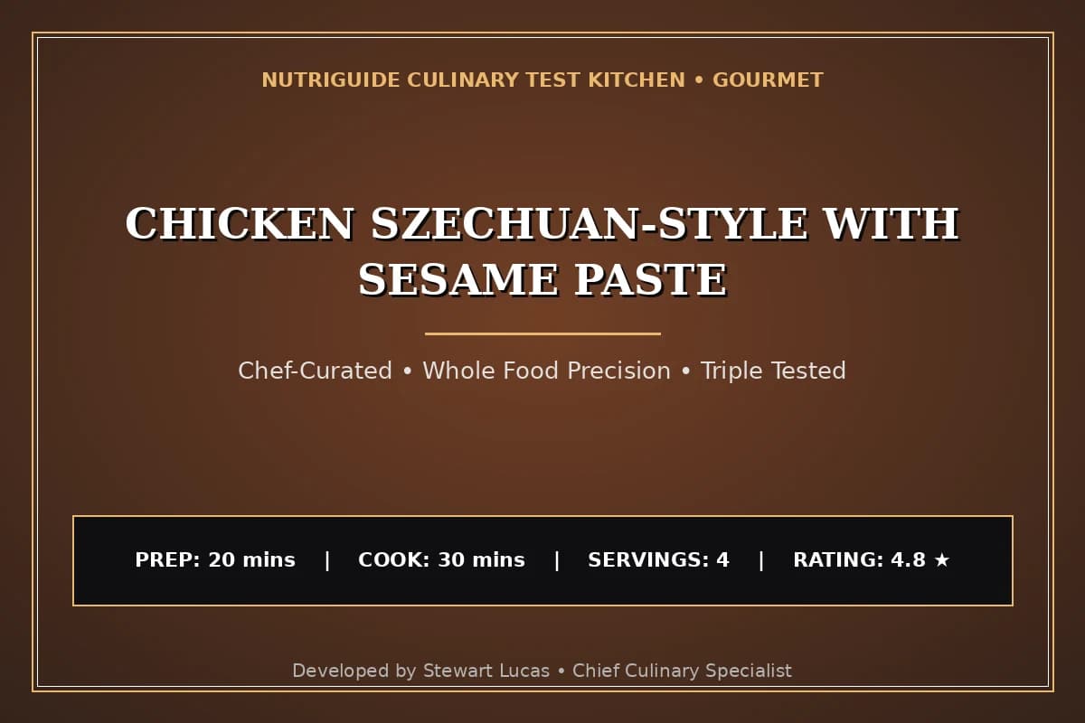 Chicken Szechuan-Style With Sesame Paste