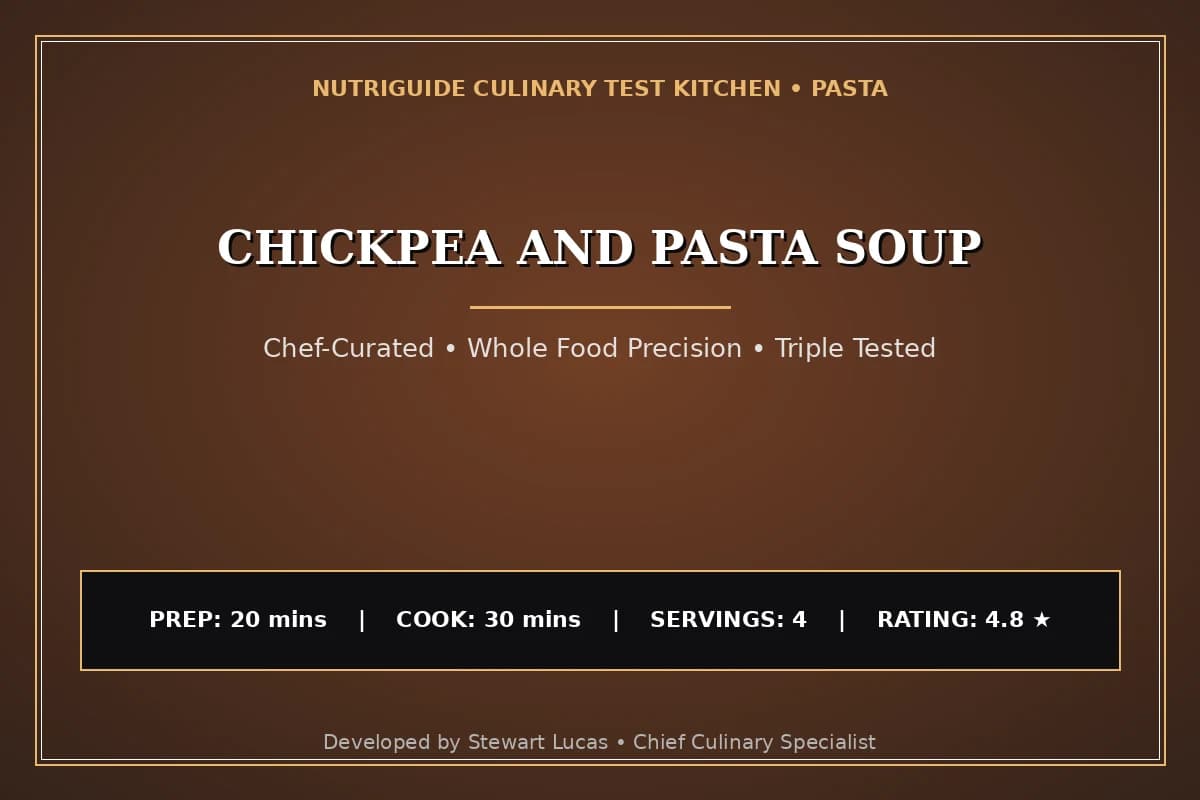 Chickpea And Pasta Soup