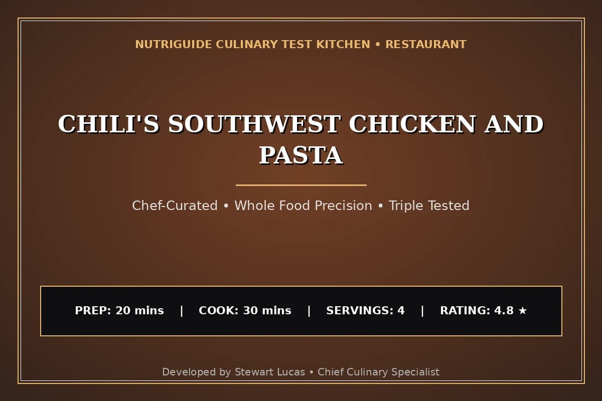 Chili'S Southwest Chicken And Pasta