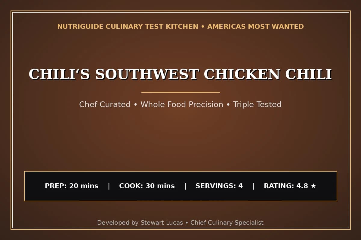 Chili‘S Southwest Chicken Chili