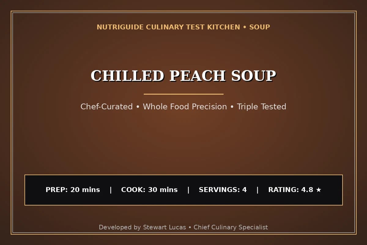 Chilled Peach Soup