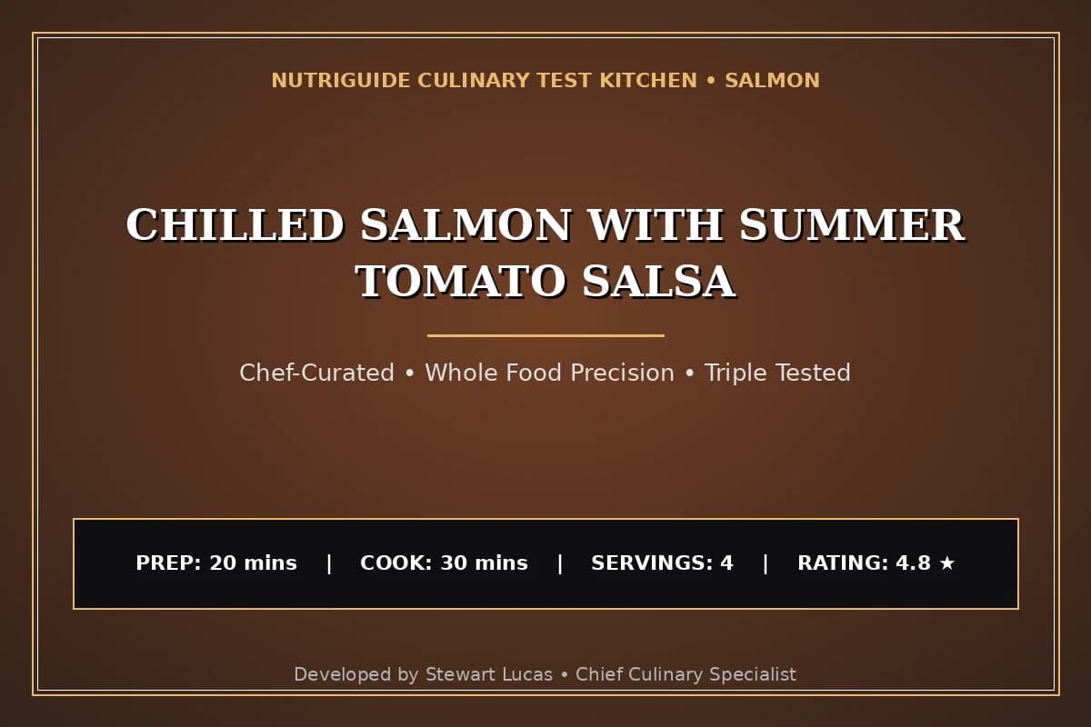 Chilled Salmon With Summer Tomato Salsa
