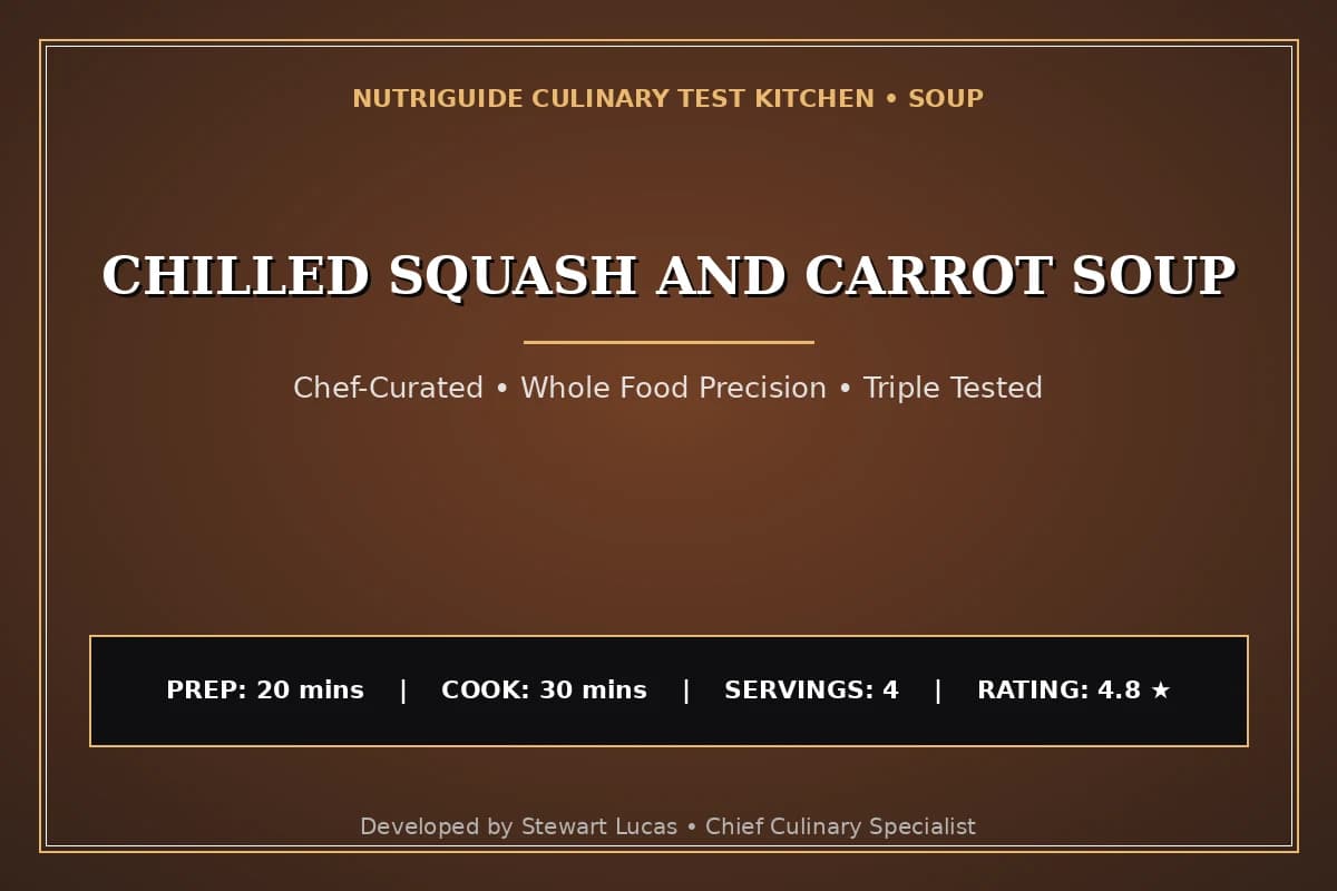 Chilled Squash And Carrot Soup