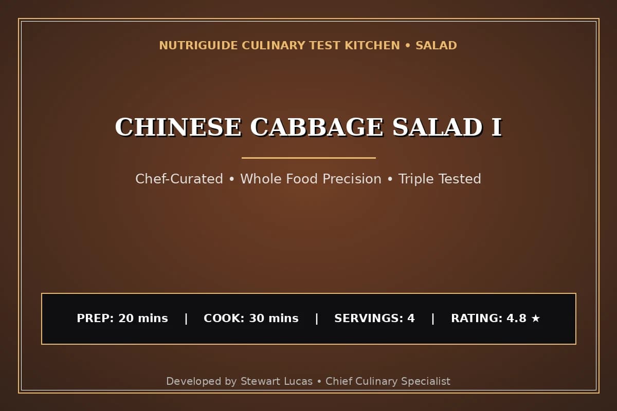 Chinese Cabbage Salad I