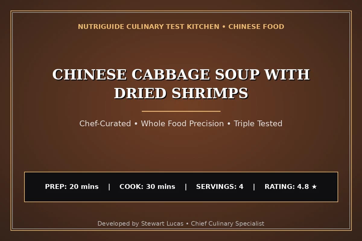 Chinese Cabbage Soup With Dried Shrimps