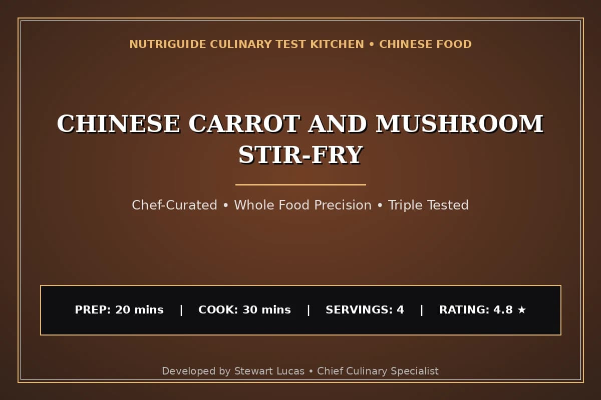 Chinese Carrot And Mushroom Stir-Fry