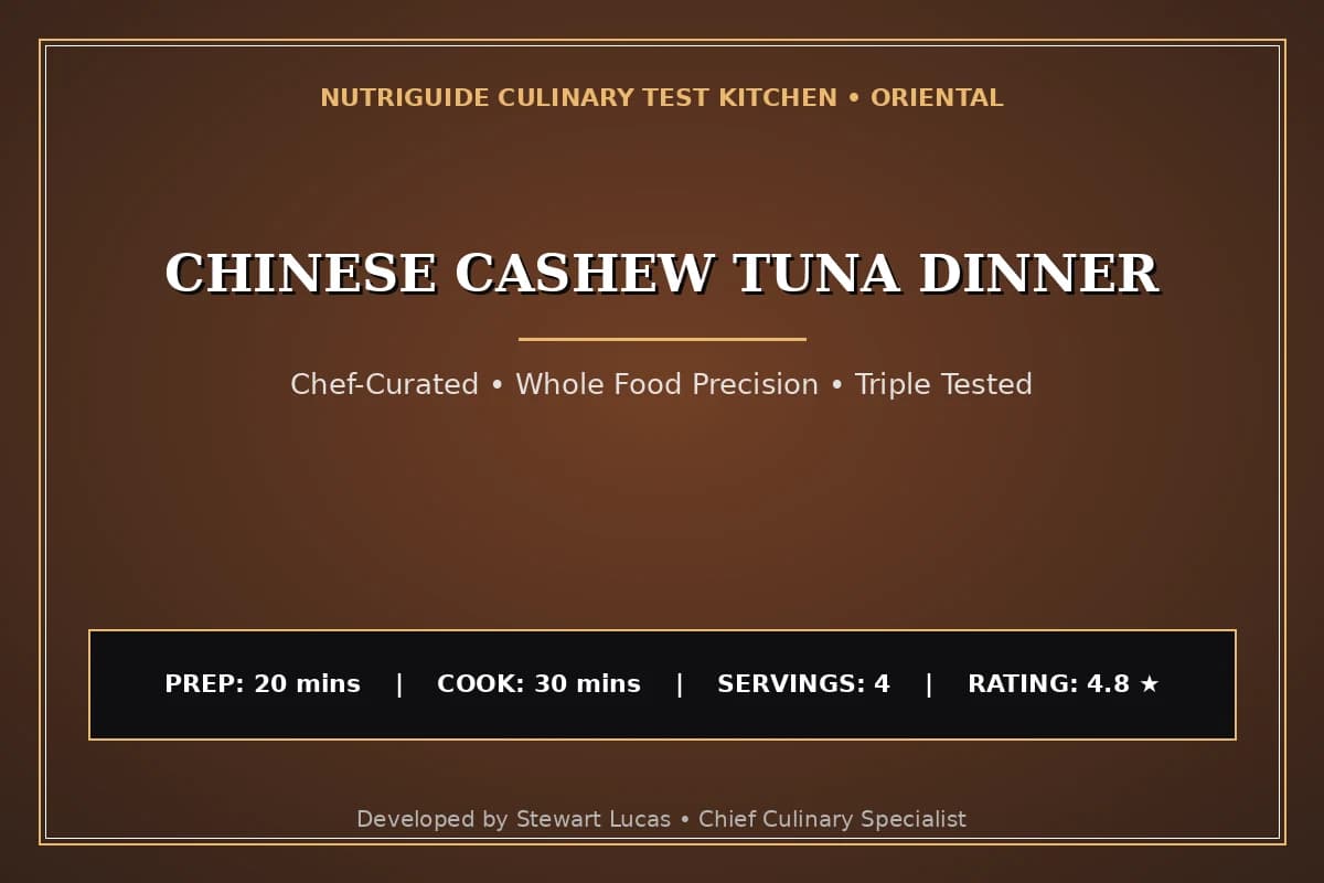 Chinese Cashew Tuna Dinner
