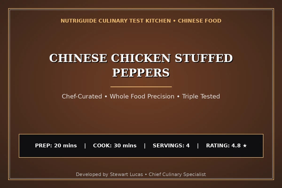 Chinese Chicken Stuffed Peppers