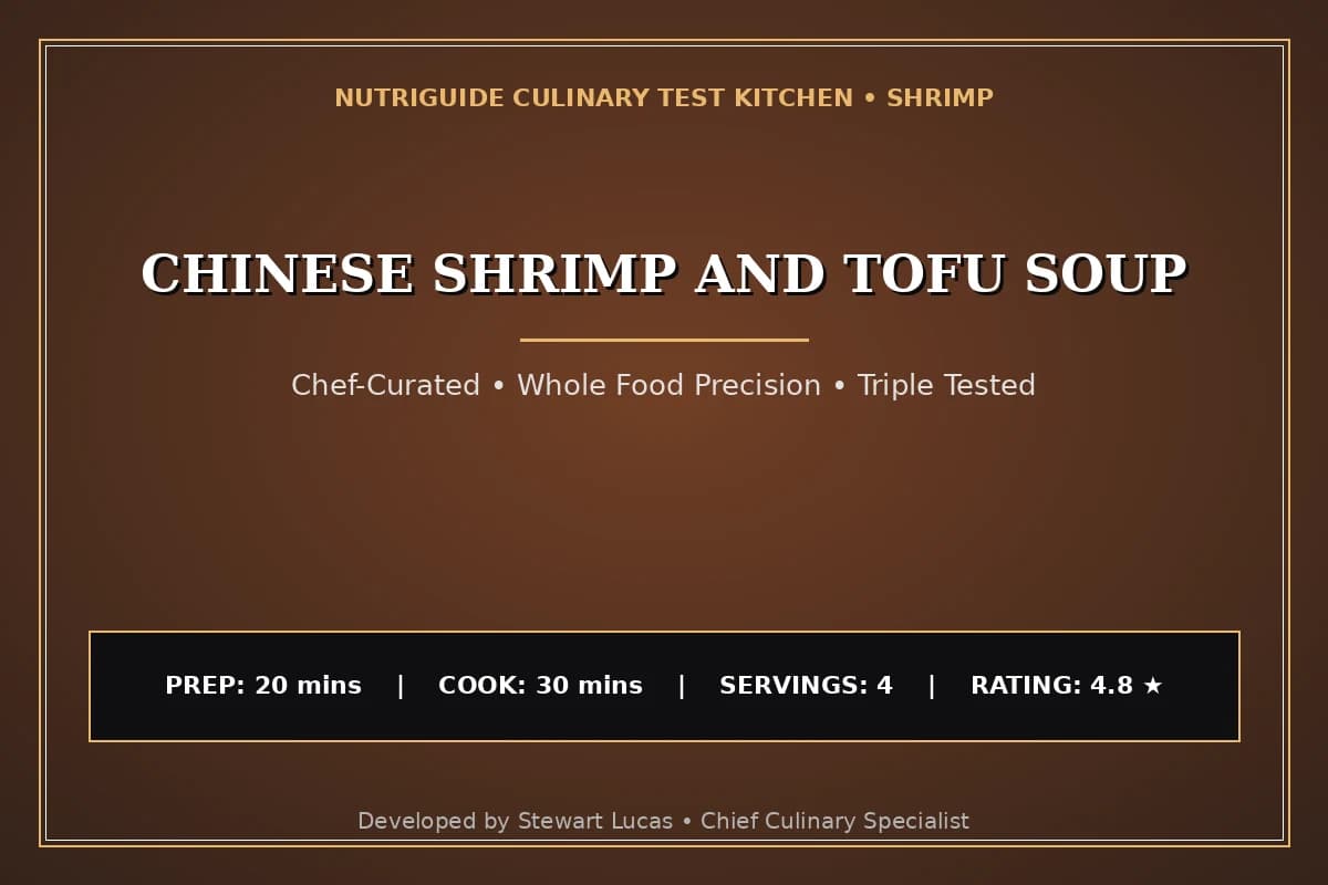 Chinese Shrimp And Tofu Soup