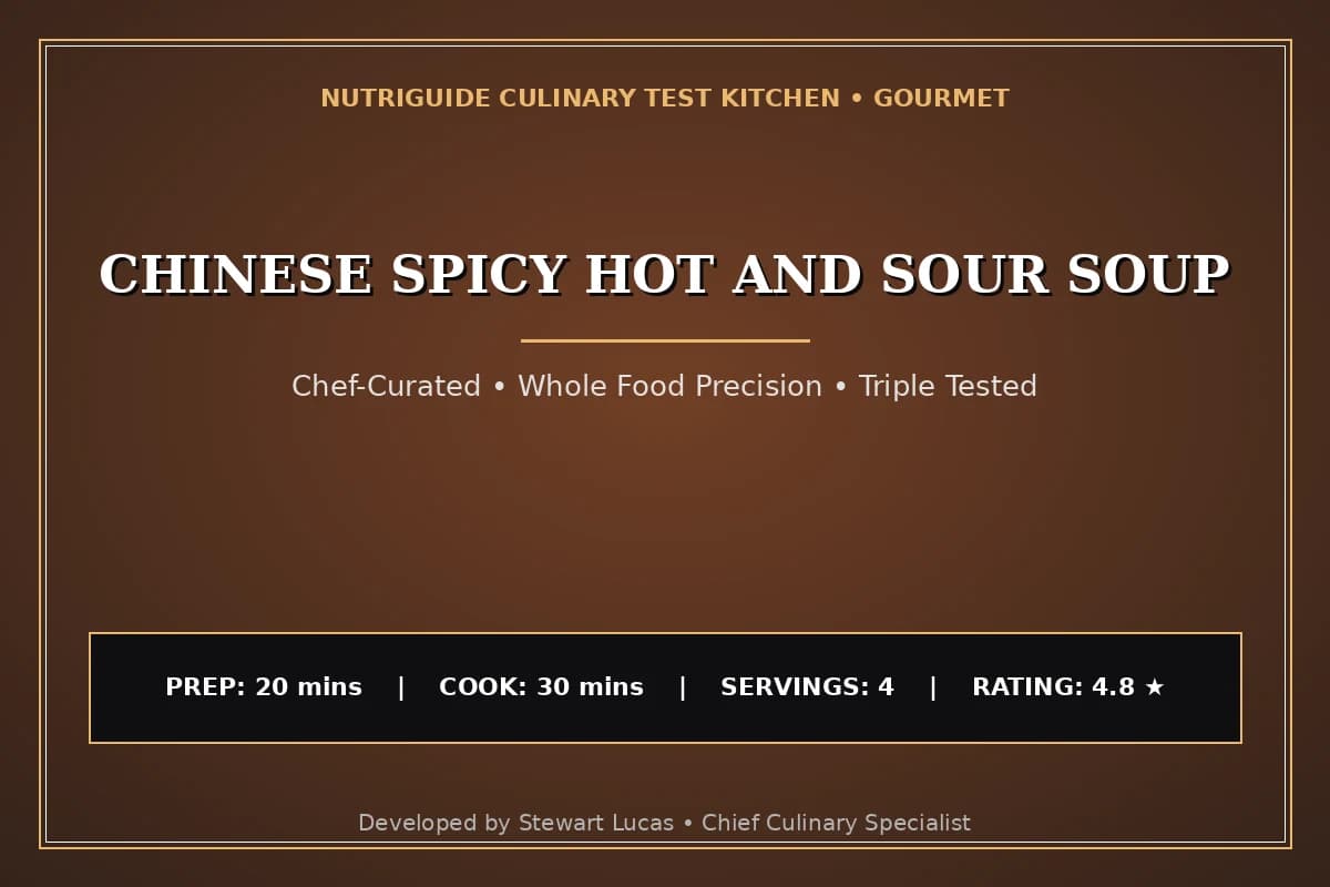 Chinese Spicy Hot And Sour Soup