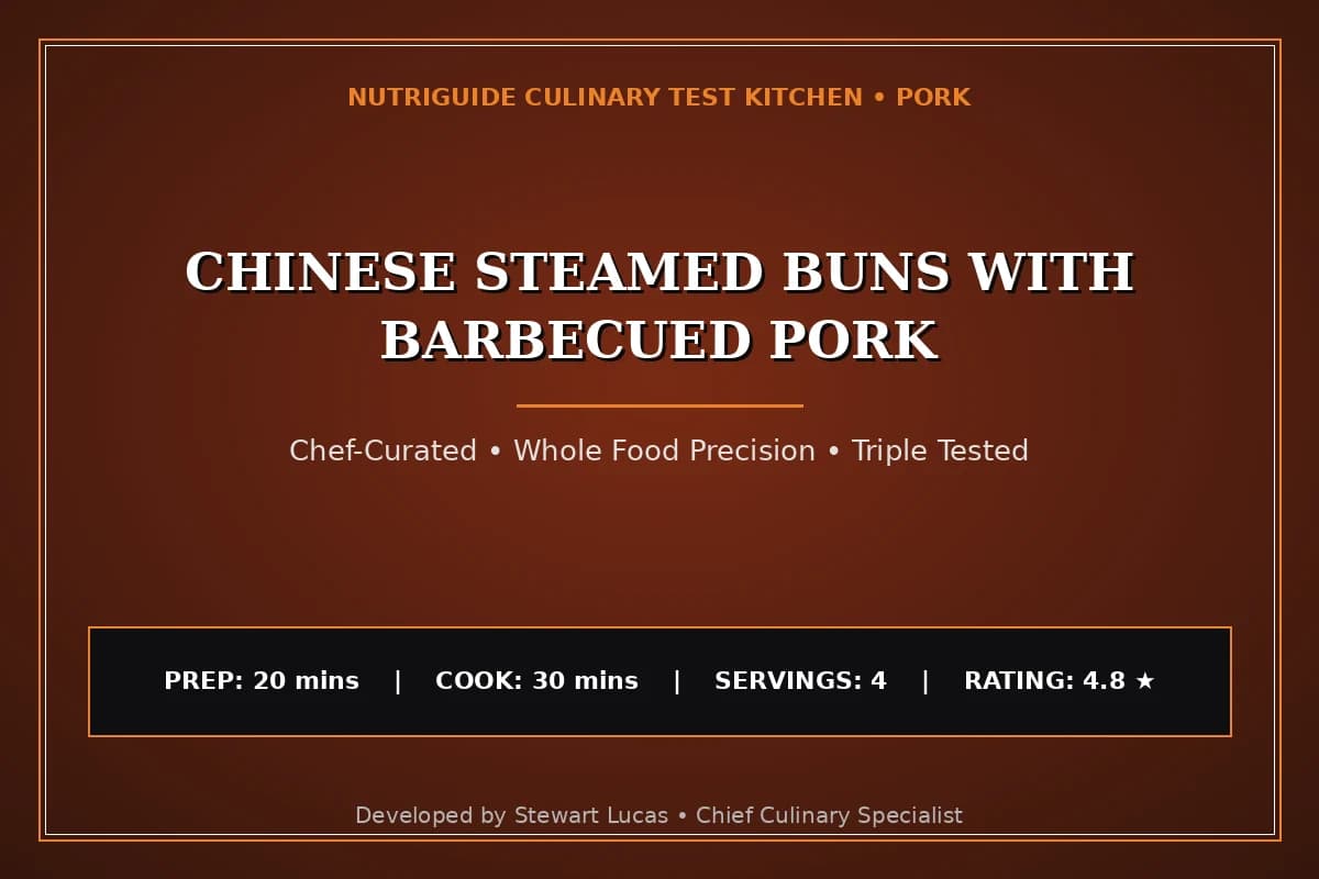 Chinese Steamed Buns With Barbecued Pork