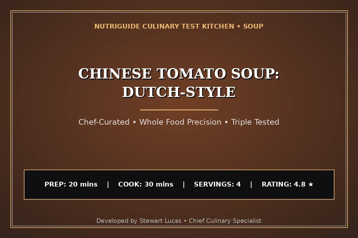 Chinese Tomato Soup: Dutch-Style