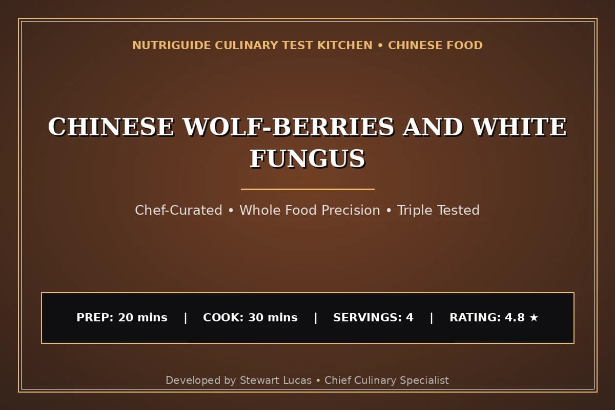 Chinese Wolf-Berries And White Fungus
