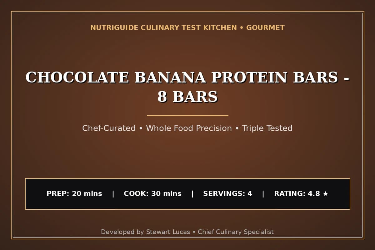 Chocolate Banana Protein Bars - 8 Bars