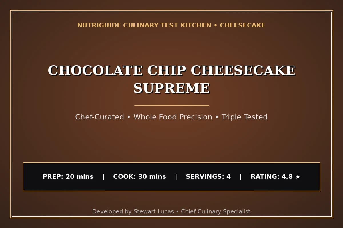 Chocolate Chip Cheesecake Supreme